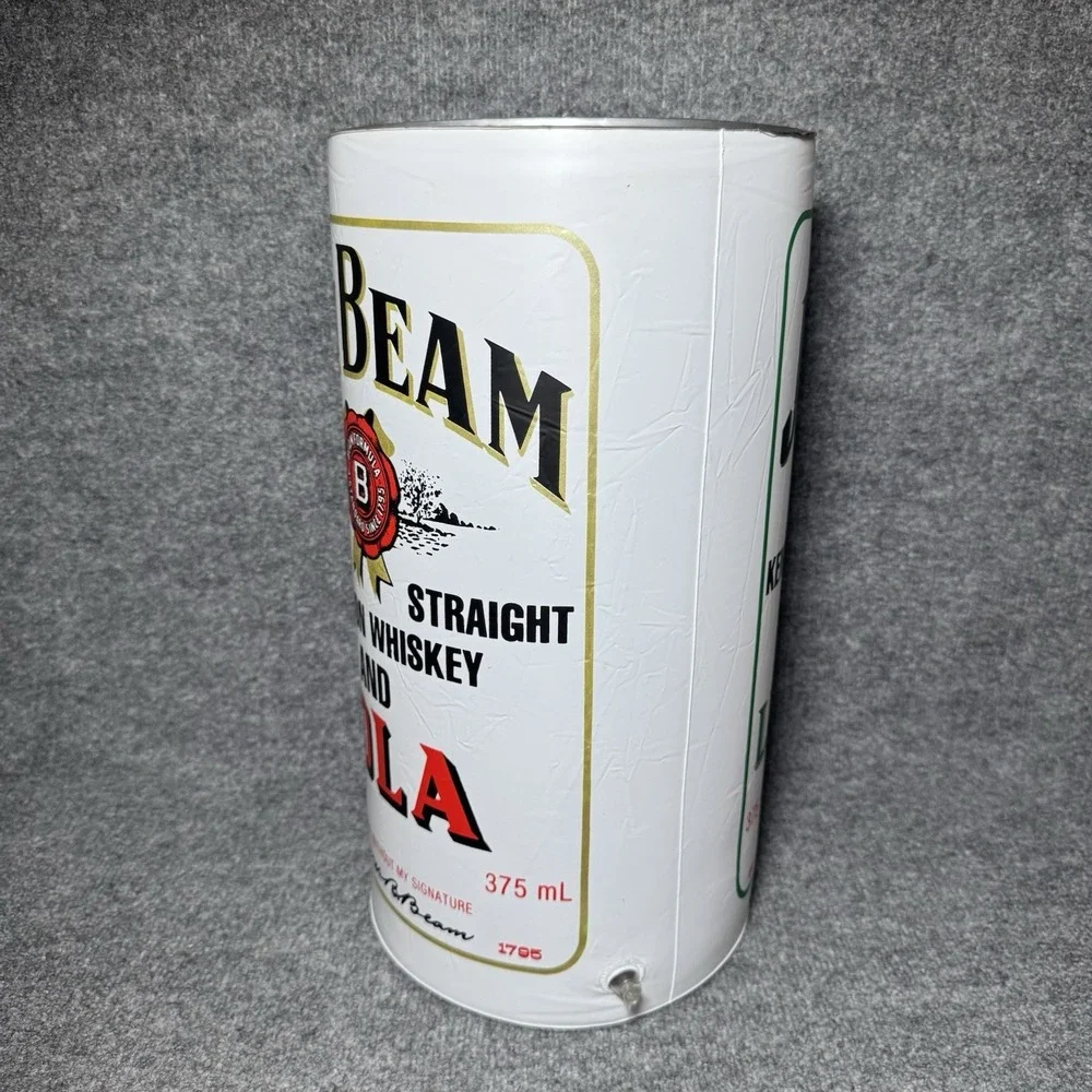 Jim‎ Beam Kentucky Straight Whiskey Inflatable Hangable Cola Lemon-Lime VTG